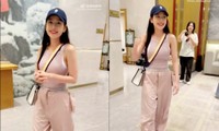 Chi Pu đi ghi hình &quot;Đạp Gió 2023&quot; tập mới, nhan sắc qua cam thường trông ra sao?