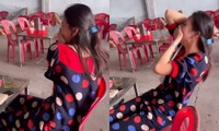 Thêm một Hoa hậu khoe dáng với đồ bộ, cố giấu mặt nhưng nhìn dáng biết ngay