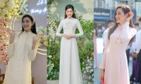 &quot;Dành cả thanh xuân&quot; đi bê tráp, Hoa hậu Đỗ Thị Hà lần nào cũng xinh đẹp miễn chê