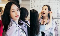 Làm mẫu ở show thời trang nước ngoài, Hoa hậu Thanh Thủy vẫn không quên tạo meme mới