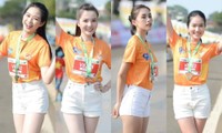 Hoa hậu Tiểu Vy, Đỗ Thị Hà &quot;đọ sắc đọ tài&quot; trong giải chạy Tiền Phong Marathon 2021
