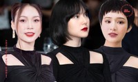 Nhìn 3 người đẹp V-Biz đụng hàng bộ váy đen mới thấy quá mảnh mai chưa chắc đã đẹp