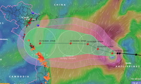 Theo dự báo, bão số 8 sẽ hướng vào các tỉnh miền Trung trong 3-4 ngày tới