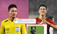 Sau bàn thắng của Tiến Linh, netizen thả tim nhiệt tình trọng tài Nhật: Chế ảnh &quot;cười xỉu&quot;