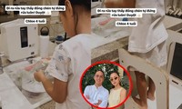 Tăng Thanh Hà tự hào khi con gái Chloe 4 tuổi đã biết giúp mẹ rửa chén