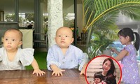Hoa hậu Đặng Thu Thảo khoe con gái giỏi việc nhà, Hà Hồ đăng ảnh cặp sinh đôi &quot;căng thẳng&quot;