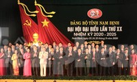 Đại hội đã bầu ra Ban Chấp hành Đảng bộ tỉnh Nam Định khoá XX gồm 53 người - Ảnh: Hoàng Long