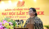 Uỷ viên Bộ Chính trị, Phó Chủ tịch Thường trực Quốc hội phát biểu chỉ đạo tại Đại hội Đảng bộ tỉnh Thái Bình - Ảnh: Hoàng Long