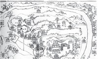 Tấm bản đồ trong sách “Hàm Long Sơn” đánh dấu số 3 mà ông Nguyễn Đắc Xuân khẳng định đó là vị trí chùa Thiền Lâm xưa kia và hiện nay.