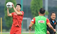 Chấn thương của Đình Trọng kéo dài dai dẳng chưa bình phục hoàn toàn. (ảnh Anh Đoàn)