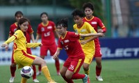 Tp Hồ Chí Minh I tiếp tục vững ngôi đầu sau 9 vòng đấu ở giải bóng đá nữ VĐQG-cúp Thái Sơn Bắc 2022. (ảnh Anh Đoàn)