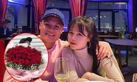 Quang Hải tặng bó hoa siêu to kỷ niệm 1 tháng yêu, Huỳnh Anh phản ứng ra sao?