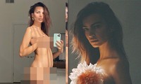 Emily Ratajkowski tung ảnh khỏa thân 100%, xứng đáng bà bầu sexy nhất