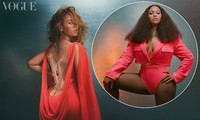Beyonce diện đầm khoét lưng sâu, khoe vòng ba nóng bỏng trên tạp chí danh tiếng