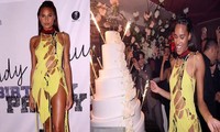 Cindy Bruna mặc váy ‘cái bang’ lộ gần hết thân hình cao 1m82 trong tiệc sinh nhật