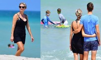 Ivanka Trump ‘tình bể bình’ với ông xã trên bãi biển