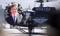 Tom Cruise lái trực thăng đến buổi ra mắt phim, nam thần một thời nay đã già