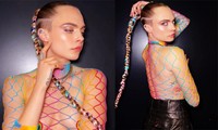 Siêu mẫu Cara Delevingne mặc áo lưới ‘có như không’ kỷ niệm Tháng Tự hào