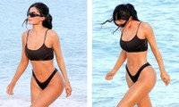 Vóc dáng đồng hồ cát của Kylie Jenner khi diện bikini