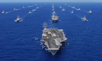 Đội hình tàu mặt nước của hạm đội Thái Bình Dương. Ảnh: US Navy