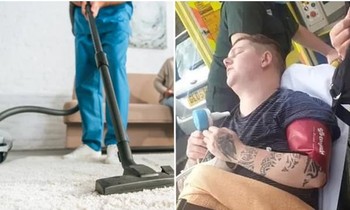 Thanh niên lần đầu tiên làm việc nhà giúp người yêu, ai ngờ lúng túng bị ngã gãy luôn chân