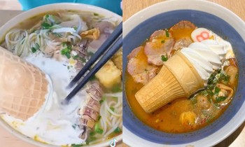 Món ăn "hot trend" gây tranh cãi: Bún riêu, mì ramen Tom Yum trộn với... kem?