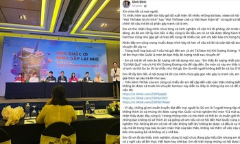 Nữ TikToker lên tiếng xin lỗi vụ "không ăn được cá Việt Nam nhưng lại khen cá ở Hàn Quốc"