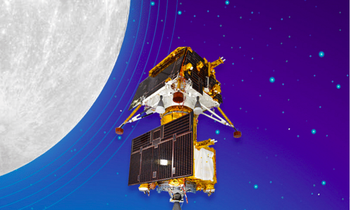 Tàu đổ xô Chandrayaan-3 đáp xuống Mặt trăng thành công xuất sắc ngày 23/8. (Ảnh: ISRO)