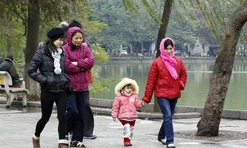 Hà Nội trời rét, vùng núi rét đậm
