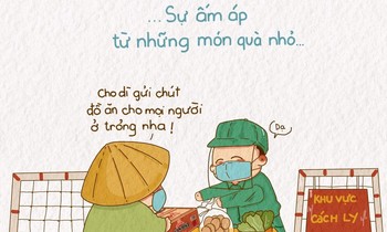 Ấn tượng bộ tranh về tình nguyện viên chống dịch