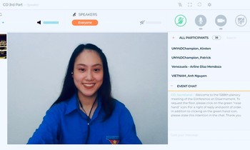 Á Khôi 1 Đại học Ngoại thương là Đại sứ trẻ của Liên Hiệp Quốc về giải trừ quân bị