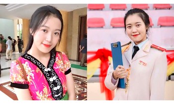 Ngắm nhìn 'bông hồng' Ngọc Linh - Nữ sinh dân tộc Nùng của Học viện Cảnh sát Nhân dân