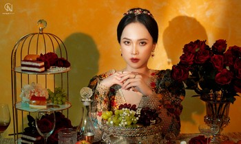 Hot girl xứ Nghệ quyến rũ trong concept 'Tiệc trà Châu Âu' ấn tượng