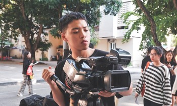 'Lửa nghề' của chàng trai quay phim trường Báo