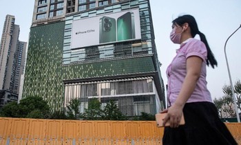 Apple mất vị trí dẫn đầu tại Trung Quốc khi doanh số bán điện thoại thông minh sụt giảm