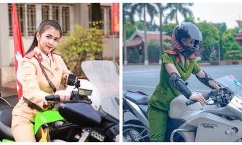 Nữ học viên trường Cảnh sát xinh đẹp với niềm đam mê Motor phân khối lớn