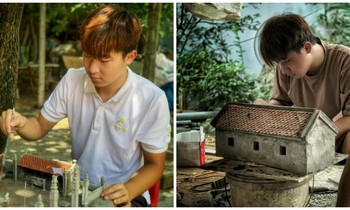 Lưu lại nếp nhà xưa qua những mô hình tiểu cảnh đậm chất làng quê Bắc bộ