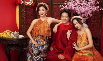 Bộ ảnh đón Tết khiến khán giả “đu trend” nhiều nhất: Trúc Anh, Salim sánh đôi cùng “soái ca” châu Âu Samuel An