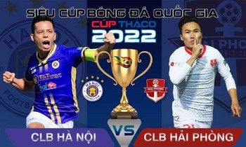 Tương quan hai đội CLB Hà Nội và CLB Hải Phòng trước trận tranh Siêu cúp
