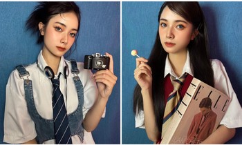Vẻ đẹp ngọt ngào qua bộ ảnh 'Kỉ yếu kiểu Mỹ' của cô nàng có ước mơ đặt chân vào trường Nhân Văn