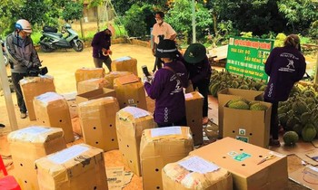 Thị xã Buôn Hồ cho phép thu mua nông sản. Ảnh: T.Khuyên