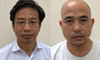 Các bị can Nguyễn Xuân Sơn và Vũ Trọng Hải