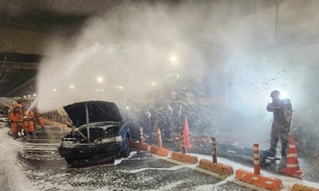 TPHCM diễn tập chữa cháy trong đường hầm sông Sài Gòn do tai nạn liên hoàn
