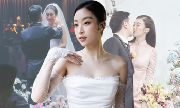 Đám cưới Hoa hậu Đỗ Mỹ Linh: Tiệc sang trọng tựa khu vườn tựa cổ tích, nhan sắc cô dâu "gây bão"