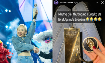 Hậu chung kết The Masked Singer: Tóc Tiên làm gãy cúp, Trung Quân rơi vào tình huống bất ổn