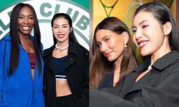 Minh Tú sang Mỹ chơi tennis cùng huyền thoại Venus Williams, gặp gỡ bà xã Justin Bieber