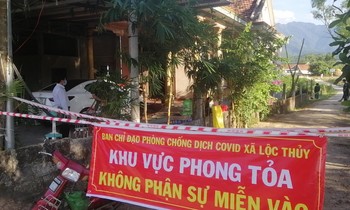 Khu vực phong tỏa phòng, chống dịch tại xã Lộc Thủy, huyện Phú Lộc, tỉnh TT-Huế