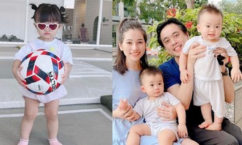 Khoe ảnh Winnie cực ngầu, Đông Nhi "tố" con trai Sara Lưu thờ ơ với công chúa nhà mình