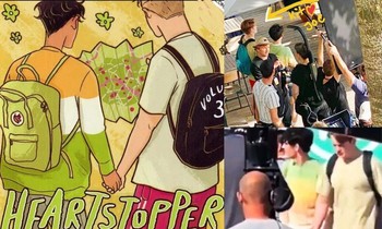 Ngắm ảnh hậu trường quá dễ thương, sự quan tâm dành cho "Heartstopper" mùa 2 tăng vọt!
