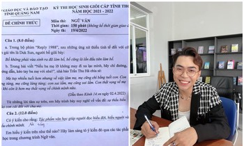 Minh Dự chia sẻ về đề thi Văn: "Ba mẹ hay con cái, ai cũng đang phải học cách để tròn vai"